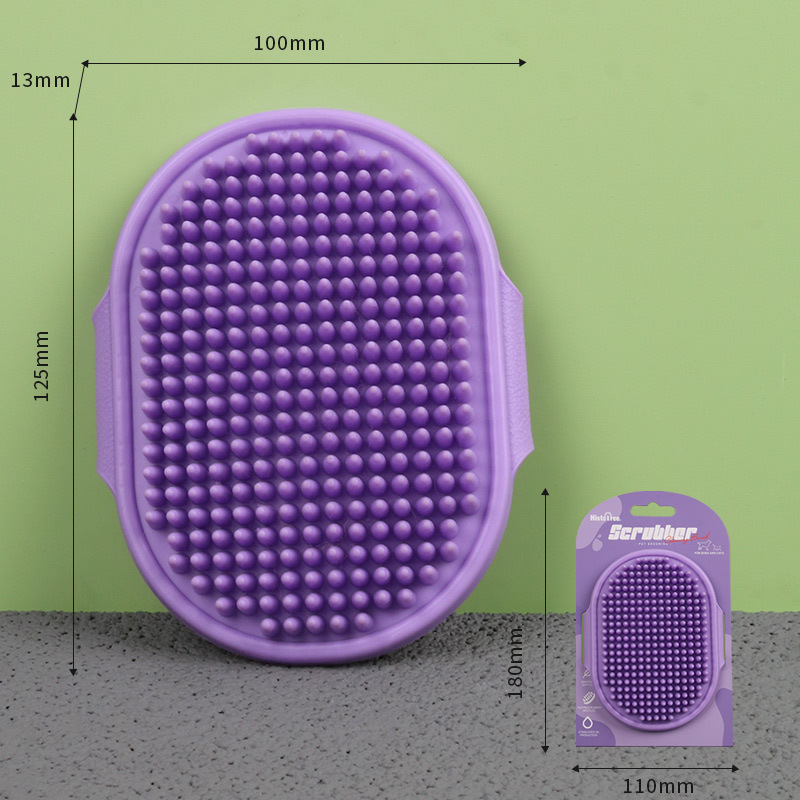 Pet Bath Brush with Packaging Adjustable Dog Bath Massage Brush Cat Wet and Dry Hair Removal Cat Gloves - Image 6