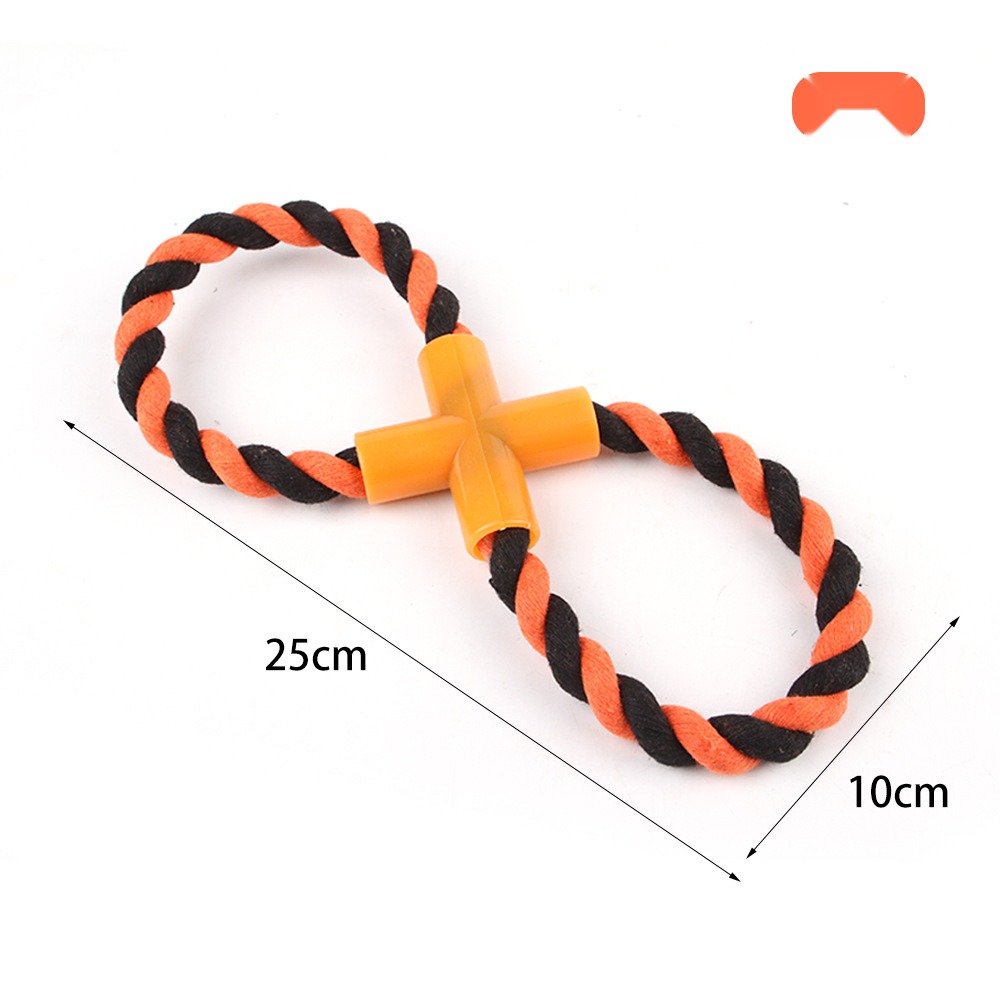 Halloween Dog Knot Toy Molar Durable Cotton Rope Knot Toy Tug of War Relieving Stuffy Pet Toy - Image 5