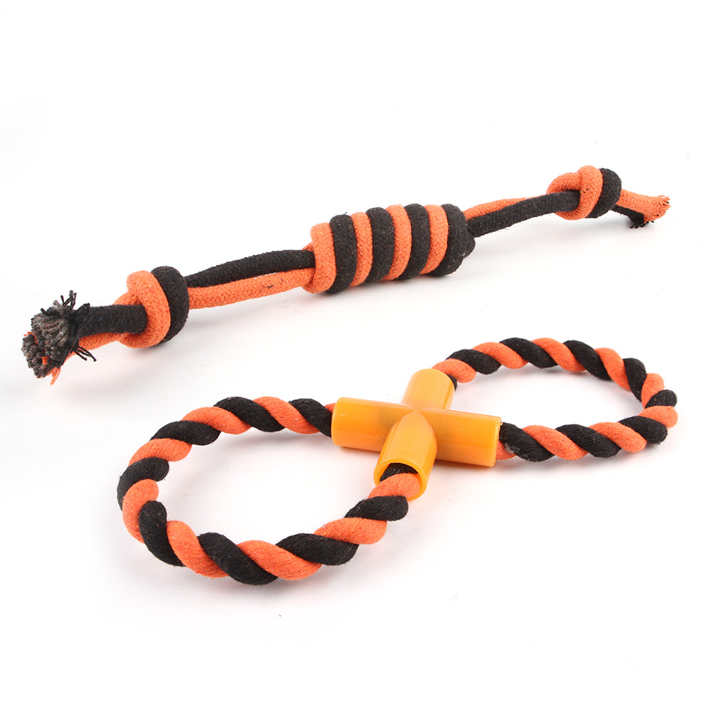 Halloween Dog Knot Toy Molar Durable Cotton Rope Knot Toy Tug of War Relieving Stuffy Pet Toy - Image 4