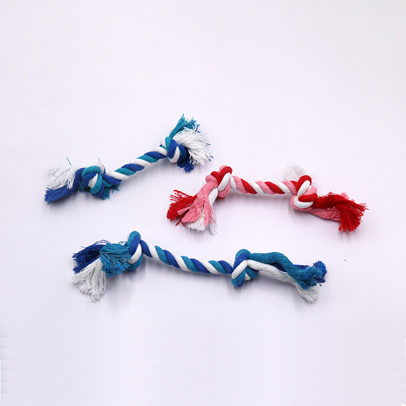 Dog Toy Set Spot Cotton Rope Bite Toy Wear-Resistant Dog Molar Toy Factory Amazon Knot - Image 5