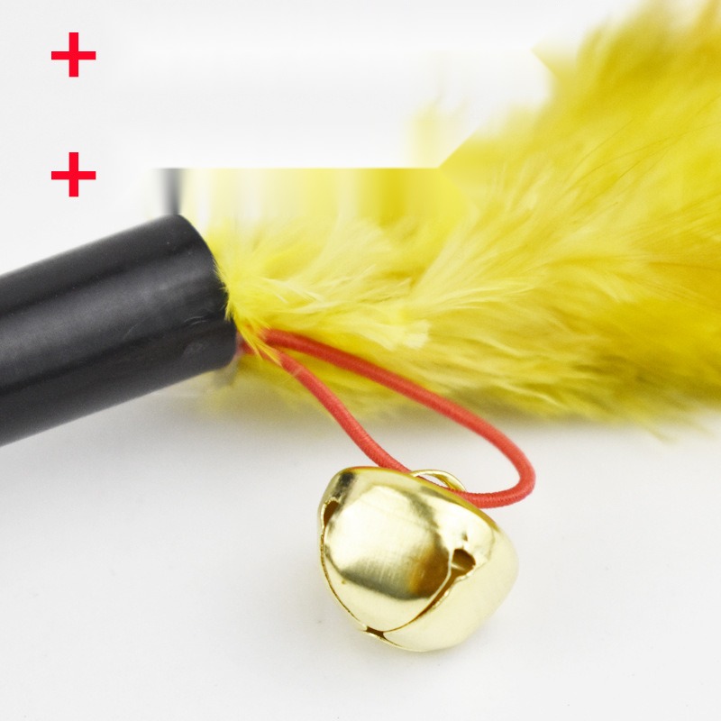 Special Offer Interactive Cat Wand Bell Interactive Cat Wand Cat Toy Wild Chicken Feather Interactive Cat Wand Funny Cat - Image 5