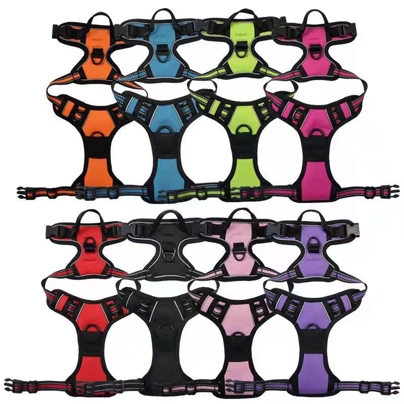 Pet Anti-Explosion Vest Reflective Chest Strap Large Dog Chain Pull Labrador Golden Retriever Chest Back - Image 6