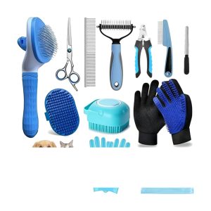 Cat Comb Pet Cleaning Nail Clippers Bath Brush Needle Comb Bath Brush Cat Comb
