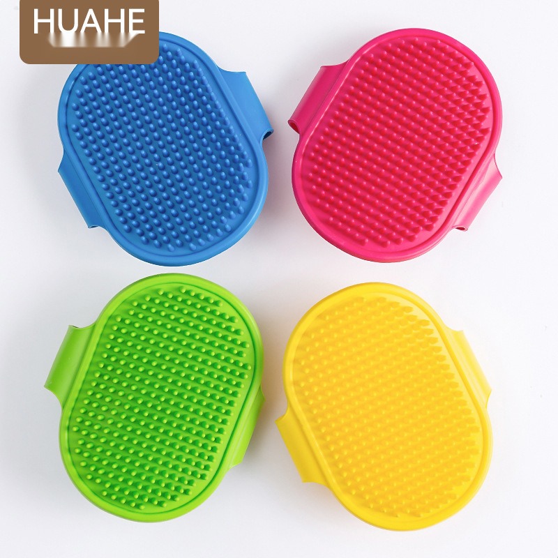 Pet Bath Brush Dog Bath Massage Brush Cleaning Bath Brush Cat Massager Cat Hair Gloves - Image 2