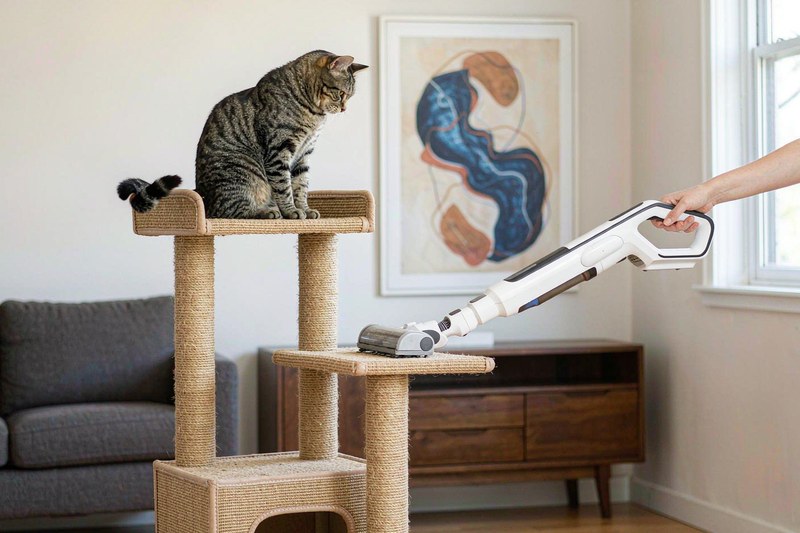 猫爬架和猫抓柱怎么清洁:日常、每周、换季三层流程